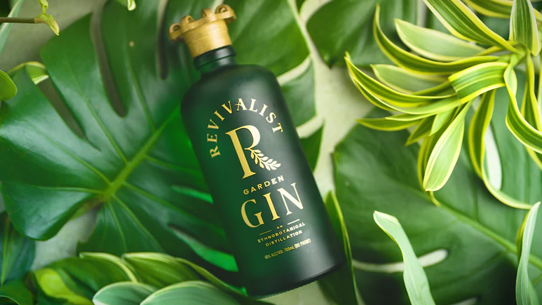 Global Package custom spirit bottle design for Revivalist Gin