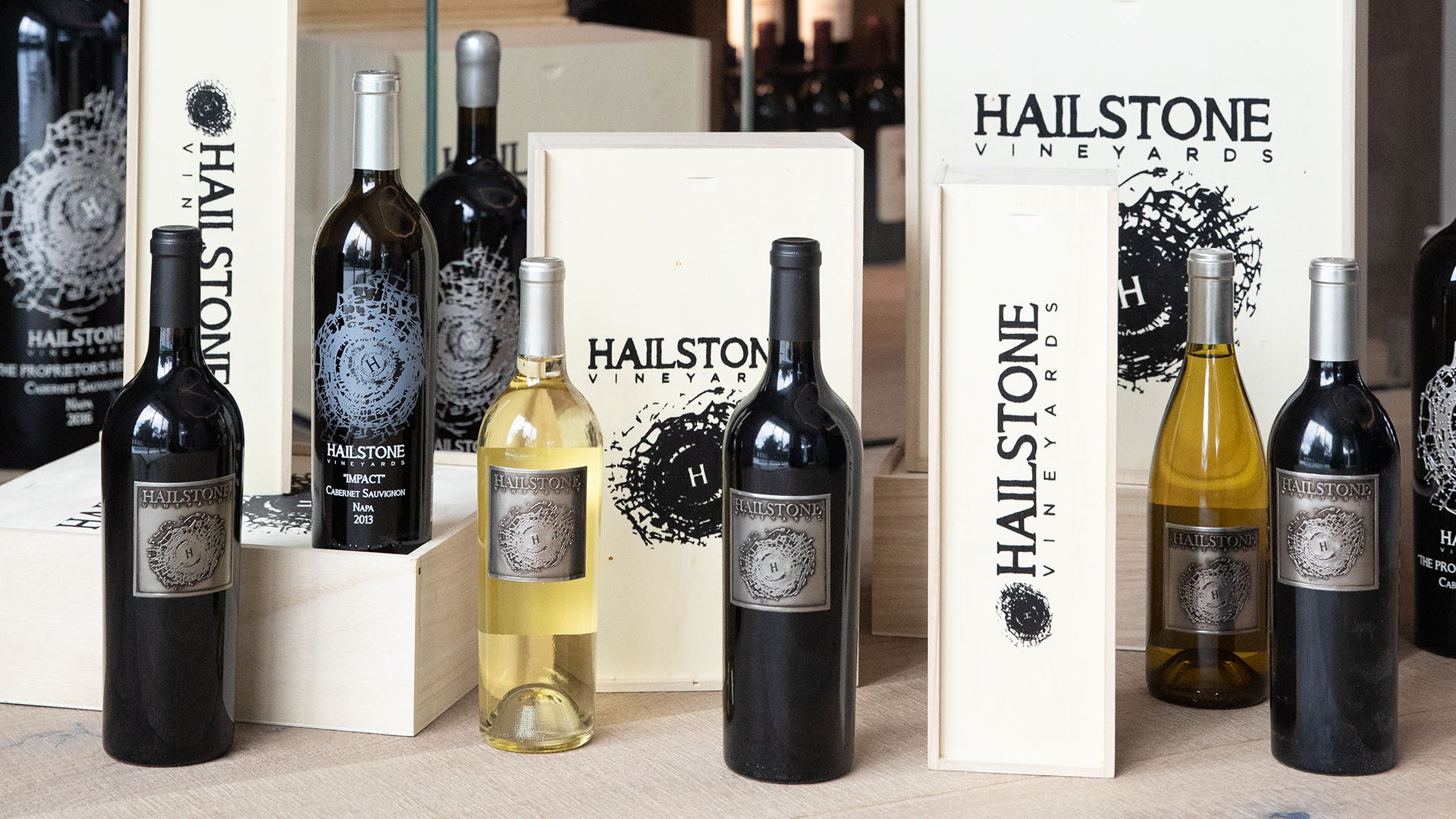 Pewter Label for Hailstone Vineyards