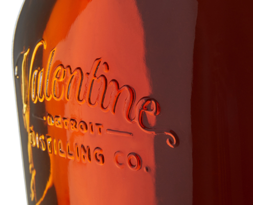 Global Package custom spirit bottle design for Valentine Distilling Co